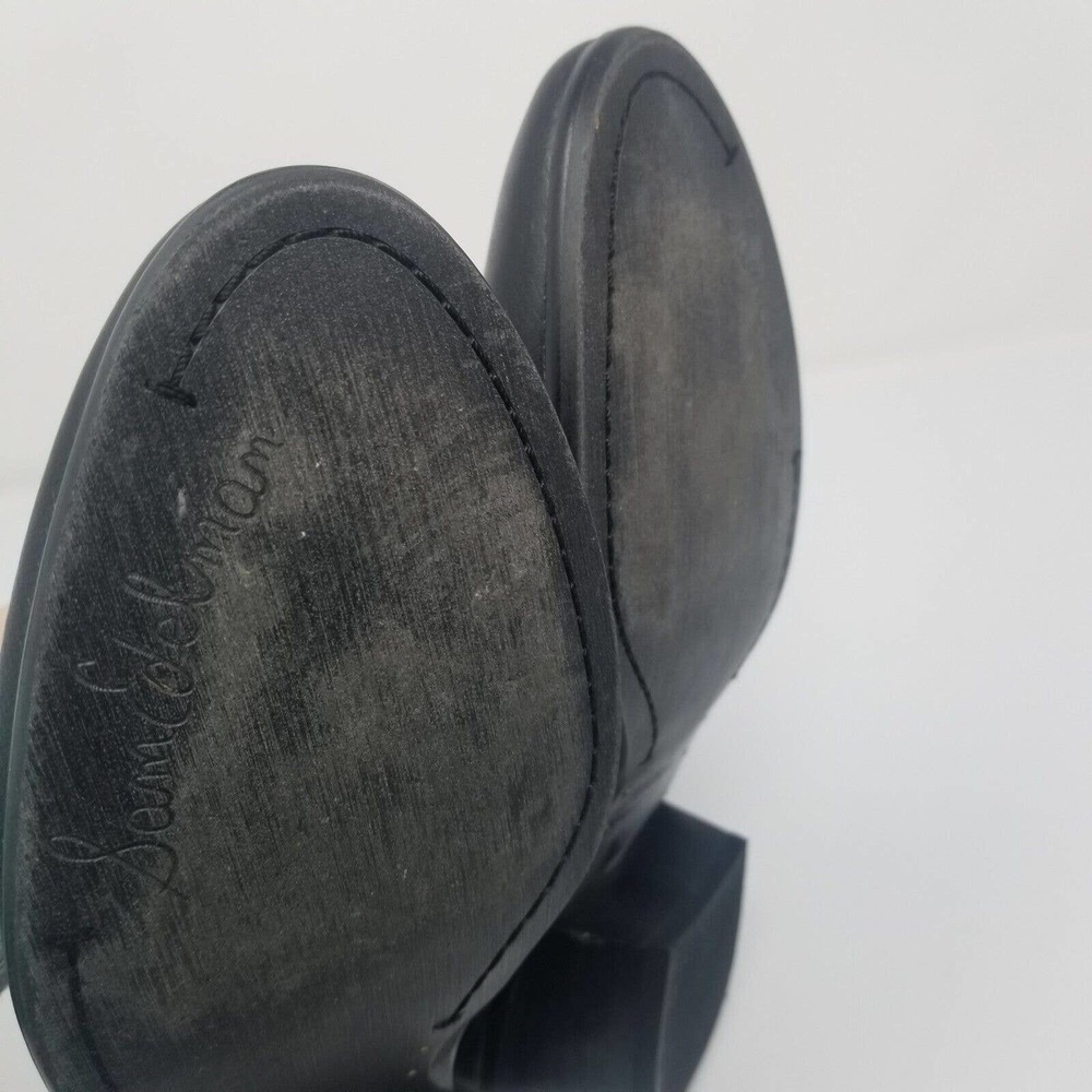 Sam Edelman Women's Black Betty Ankle Boots Booties Almond Toe Size 7.5W (Wide). - Picture 11 of 13
